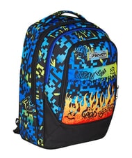 SEVEN SCRIBBLED FLAME Abnehmbarer 2-Rad-Trolley-Rucksack KIEFERNNADEL - Rucks&auml;cke mit Trolleyfunktion - 4