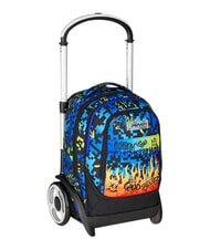 SEVEN SCRIBBLED FLAME Abnehmbarer 2-Rad-Trolley-Rucksack KIEFERNNADEL - Rucks&auml;cke mit Trolleyfunktion - 8