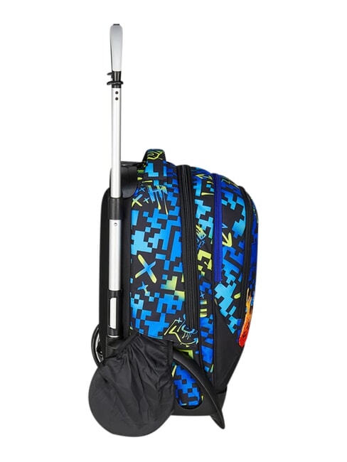 SCRIBBLED FLAME Abnehmbarer 2-Rad-Trolley-Rucksack KIEFERNNADEL - Rucks&auml;cke mit Trolleyfunktion