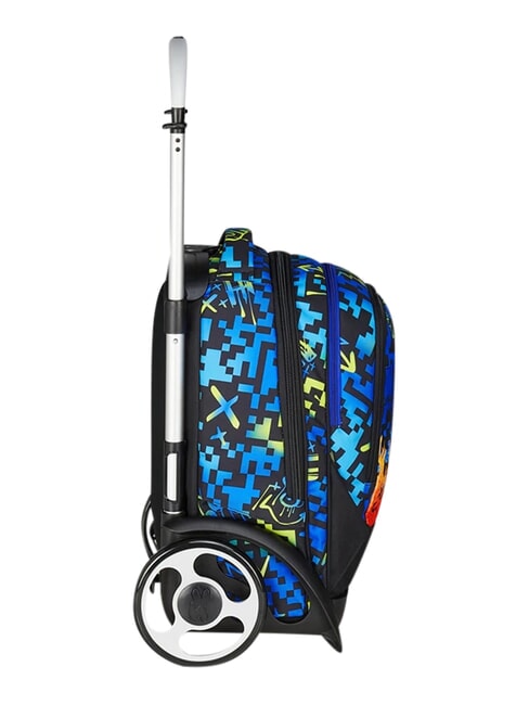 SCRIBBLED FLAME Abnehmbarer 2-Rad-Trolley-Rucksack KIEFERNNADEL - Rucks&auml;cke mit Trolleyfunktion