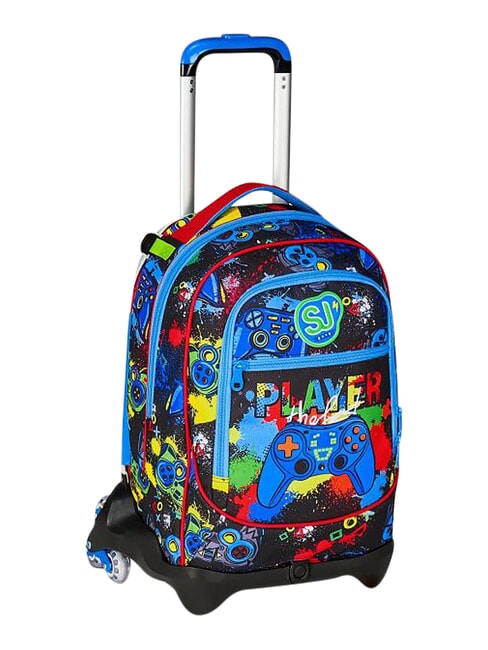GAME-LED 3-r&auml;driger Trolley-Rucksack, abnehmbar FEUERROT - Rucks&auml;cke mit Trolleyfunktion