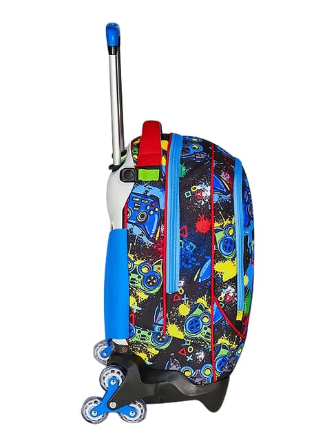 GAME-LED 3-r&auml;driger Trolley-Rucksack, abnehmbar FEUERROT - Rucks&auml;cke mit Trolleyfunktion