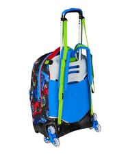 SJGANG GAME-LED 3-r&auml;driger Trolley-Rucksack, abnehmbar FEUERROT - Rucks&auml;cke mit Trolleyfunktion - 7