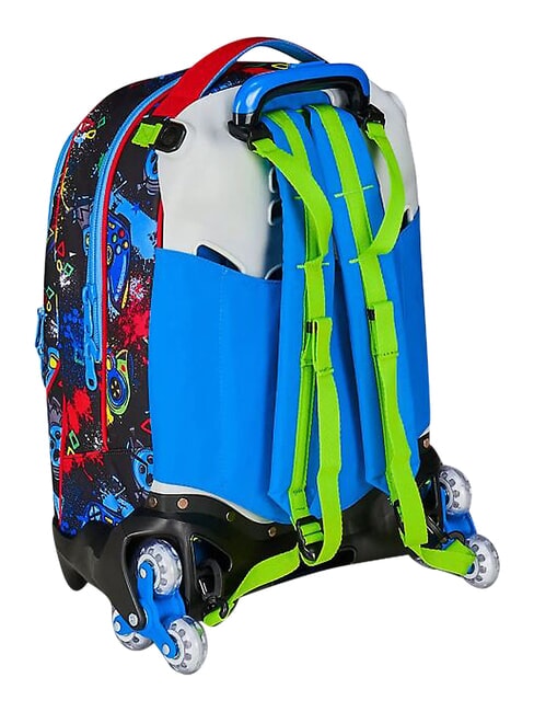 GAME-LED 3-r&auml;driger Trolley-Rucksack, abnehmbar FEUERROT - Rucks&auml;cke mit Trolleyfunktion