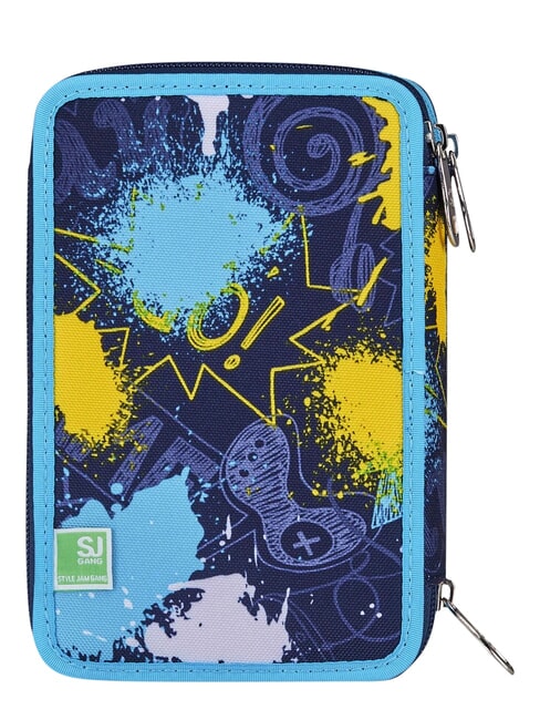 SJ EVER Federm&auml;ppchen mit 3 Rei&szlig;verschl&uuml;ssen Glockenblume t&uuml;rkis - Etuis und Zubeh&ouml;r