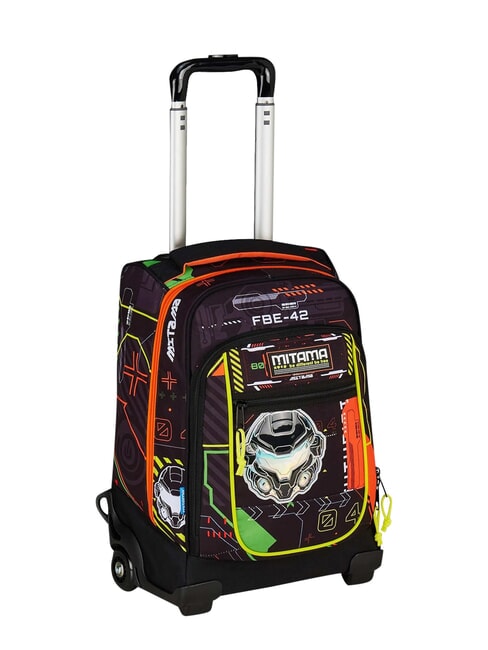 FLUO BATTLE 2-r&auml;driger Trolley-Rucksack, fest montiert cmi8 - Rucks&auml;cke mit Trolleyfunktion