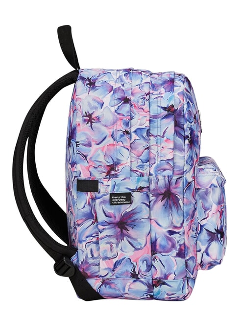NEW WAY Rucksack mit zwei F&auml;chern helle Blumen - Rucks&auml;cke f&uuml;r Schule &amp; Freizeit
