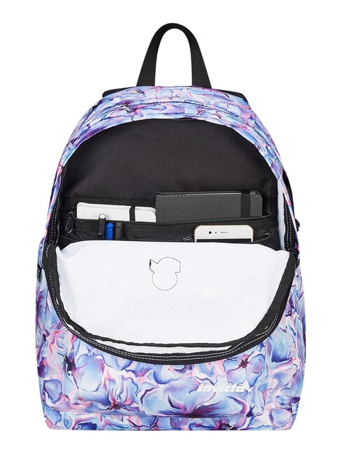 NEW WAY Rucksack mit zwei F&auml;chern helle Blumen - Rucks&auml;cke f&uuml;r Schule &amp; Freizeit