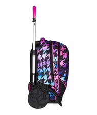SEVEN GLOW LOVE Abnehmbarer 2-Rad-Trolley-Rucksack Schwarz - Rucks&auml;cke mit Trolleyfunktion - 6