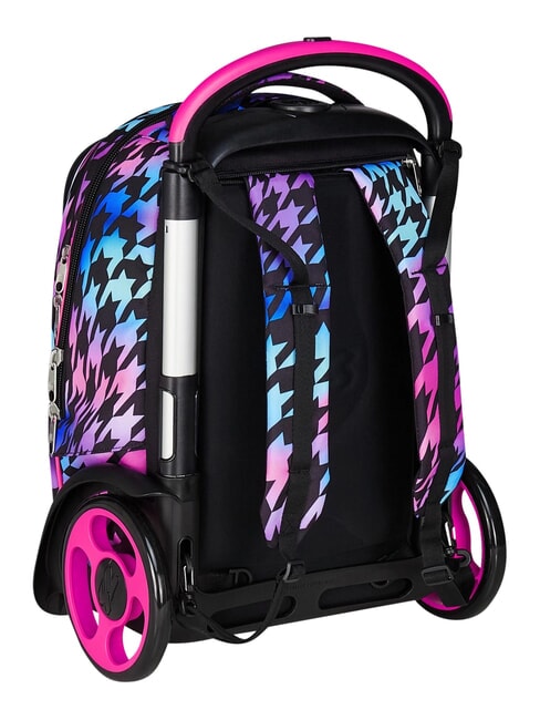 GLOW LOVE Abnehmbarer 2-Rad-Trolley-Rucksack Schwarz - Rucks&auml;cke mit Trolleyfunktion