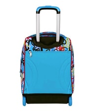 SJGANG JUNIOR 2-r&auml;driger Trolley-Rucksack, fest Schwarz - Rucks&auml;cke mit Trolleyfunktion - 3