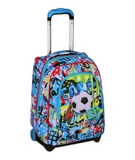 SJGANG JUNIOR 2-r&auml;driger Trolley-Rucksack, fest Schwarz - Rucks&auml;cke mit Trolleyfunktion - 4