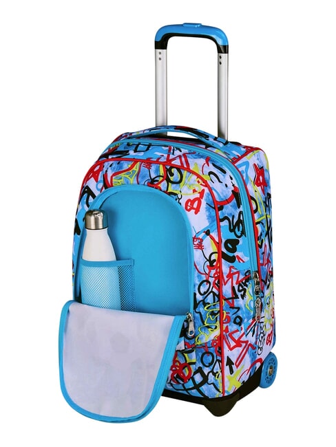 JUNIOR 2-r&auml;driger Trolley-Rucksack, fest Schwarz - Rucks&auml;cke mit Trolleyfunktion