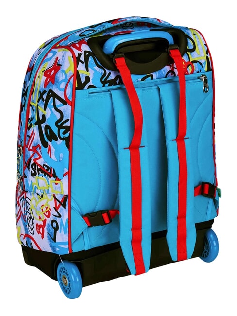 JUNIOR 2-r&auml;driger Trolley-Rucksack, fest Schwarz - Rucks&auml;cke mit Trolleyfunktion