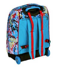 SJGANG JUNIOR 2-r&auml;driger Trolley-Rucksack, fest Schwarz - Rucks&auml;cke mit Trolleyfunktion - 7