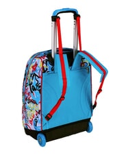 SJGANG JUNIOR 2-r&auml;driger Trolley-Rucksack, fest Schwarz - Rucks&auml;cke mit Trolleyfunktion - 8