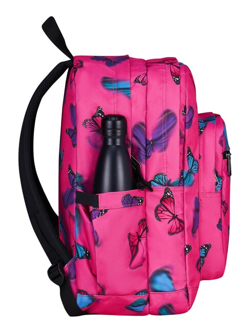 NEW WAY Rucksack mit zwei F&auml;chern fliegender Schmetterling - Rucks&auml;cke f&uuml;r Schule &amp; Freizeit