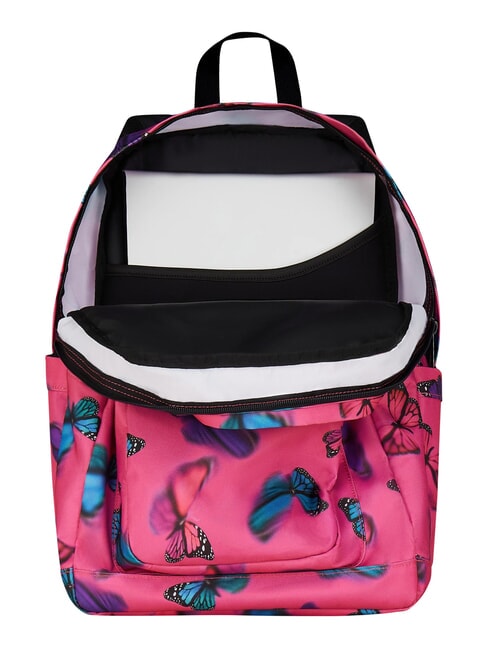 NEW WAY Rucksack mit zwei F&auml;chern fliegender Schmetterling - Rucks&auml;cke f&uuml;r Schule &amp; Freizeit