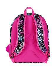 SJGANG SJ EVER FIXSTAR GIRL Rucksack mit zwei F&auml;chern Schwarz - Rucks&auml;cke f&uuml;r Schule &amp; Freizeit - 3