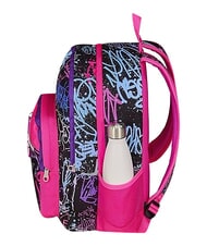 SJGANG SJ EVER FIXSTAR GIRL Rucksack mit zwei F&auml;chern Schwarz - Rucks&auml;cke f&uuml;r Schule &amp; Freizeit - 5