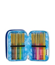 SEVEN GET TOGETHER Federm&auml;ppchen mit 3 Rei&szlig;verschl&uuml;ssen Reflexblau - Etuis und Zubeh&ouml;r - 3