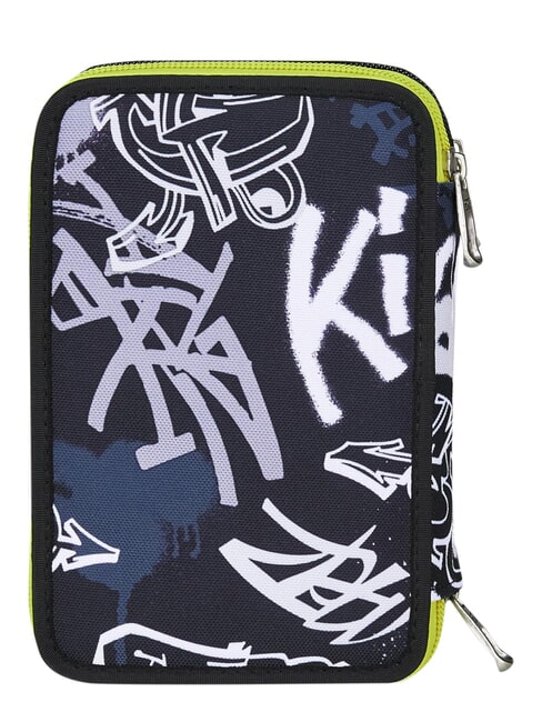 GET TOGETHER Federm&auml;ppchen mit 3 Rei&szlig;verschl&uuml;ssen Stahlgrau - Etuis und Zubeh&ouml;r