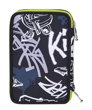 SEVEN GET TOGETHER Federm&auml;ppchen mit 3 Rei&szlig;verschl&uuml;ssen Stahlgrau - Etuis und Zubeh&ouml;r - 4