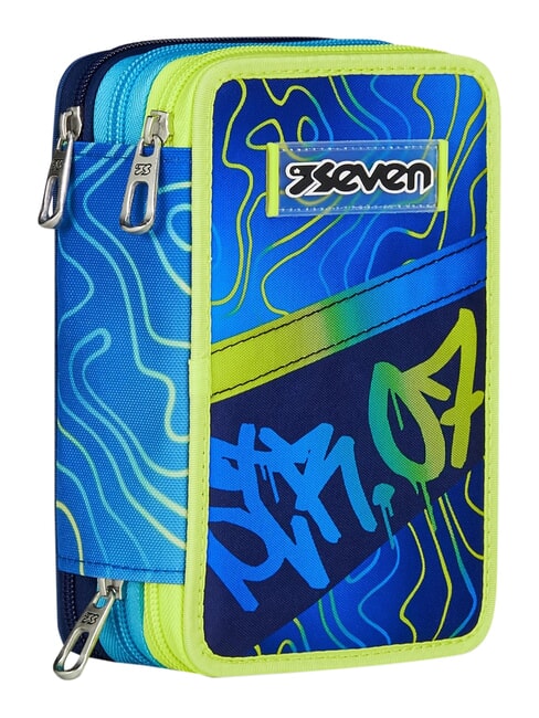 GET TOGETHER Federm&auml;ppchen mit 3 Rei&szlig;verschl&uuml;ssen blautief - Etuis und Zubeh&ouml;r