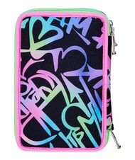 SEVEN GET TOGETHER Federm&auml;ppchen mit 3 Rei&szlig;verschl&uuml;ssen fuchsiafluo - Etuis und Zubeh&ouml;r - 2