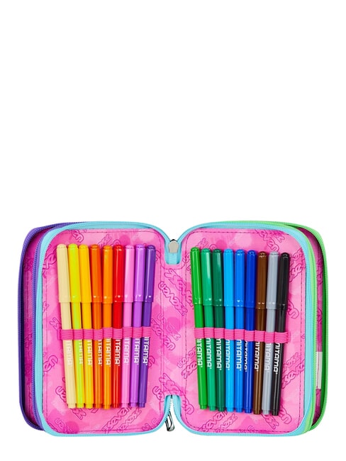 GET TOGETHER Federm&auml;ppchen mit 3 Rei&szlig;verschl&uuml;ssen fuchsiafluo - Etuis und Zubeh&ouml;r