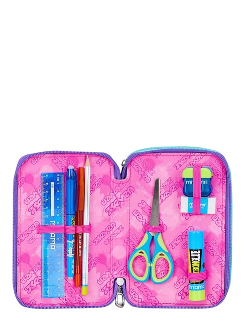 GET TOGETHER Federm&auml;ppchen mit 3 Rei&szlig;verschl&uuml;ssen fuchsiafluo - Etuis und Zubeh&ouml;r