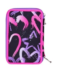 SEVEN GET TOGETHER Federm&auml;ppchen mit 3 Rei&szlig;verschl&uuml;ssen rosa Erdbeere - Etuis und Zubeh&ouml;r - 2