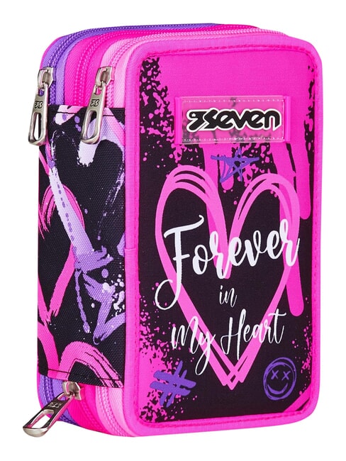 GET TOGETHER Federm&auml;ppchen mit 3 Rei&szlig;verschl&uuml;ssen rosa Erdbeere - Etuis und Zubeh&ouml;r