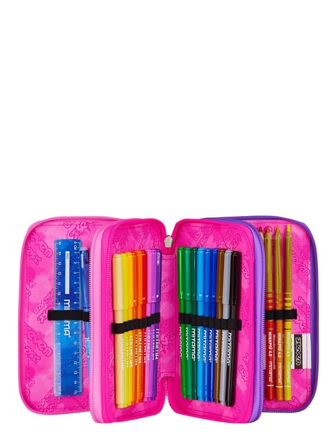 GET TOGETHER Federm&auml;ppchen mit 3 Rei&szlig;verschl&uuml;ssen rosa Erdbeere - Etuis und Zubeh&ouml;r