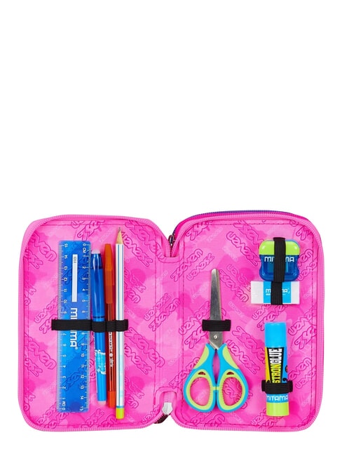 GET TOGETHER Federm&auml;ppchen mit 3 Rei&szlig;verschl&uuml;ssen rosa Erdbeere - Etuis und Zubeh&ouml;r