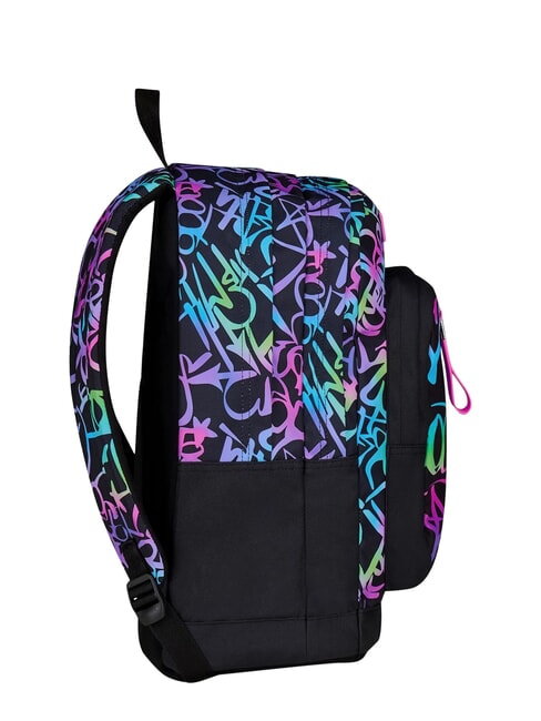 LOVELY ELEMENTS Rucksack mit zwei F&auml;chern fuchsiafluo - Rucks&auml;cke f&uuml;r Schule &amp; Freizeit