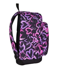 SEVEN LOVELY ELEMENTS Rucksack mit zwei F&auml;chern rosa Erdbeere - Rucks&auml;cke f&uuml;r Schule &amp; Freizeit - 2