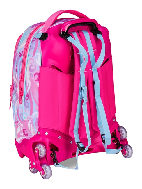PLUSHY RABBIT 3-r&auml;driger Trolley-Rucksack, abnehmbar rosa Puppe - Rucks&auml;cke mit Trolleyfunktion