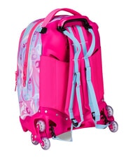 SJGANG PLUSHY RABBIT 3-r&auml;driger Trolley-Rucksack, abnehmbar rosa Puppe - Rucks&auml;cke mit Trolleyfunktion - 5