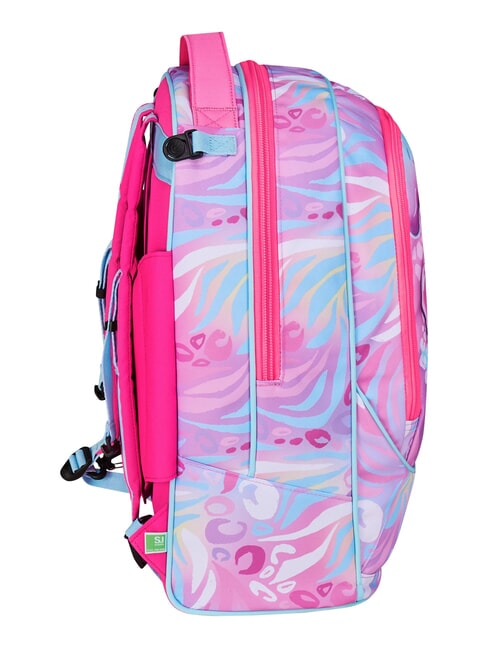 PLUSHY RABBIT 3-r&auml;driger Trolley-Rucksack, abnehmbar rosa Puppe - Rucks&auml;cke mit Trolleyfunktion