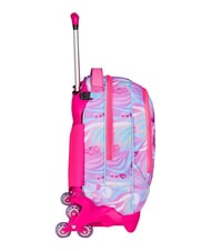 SJGANG PLUSHY RABBIT 3-r&auml;driger Trolley-Rucksack, abnehmbar rosa Puppe - Rucks&auml;cke mit Trolleyfunktion - 2