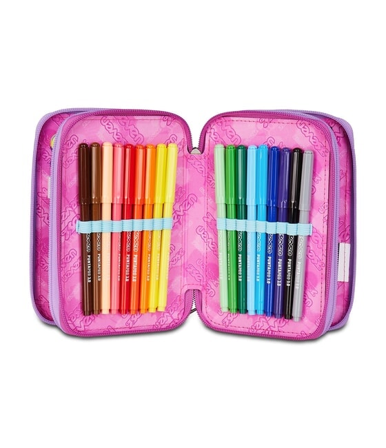 GLOOMY HEART Federm&auml;ppchen mit 3 Rei&szlig;verschl&uuml;ssen blautief - Etuis und Zubeh&ouml;r