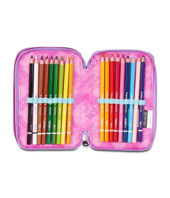 GLOOMY HEART Federm&auml;ppchen mit 3 Rei&szlig;verschl&uuml;ssen blautief - Etuis und Zubeh&ouml;r