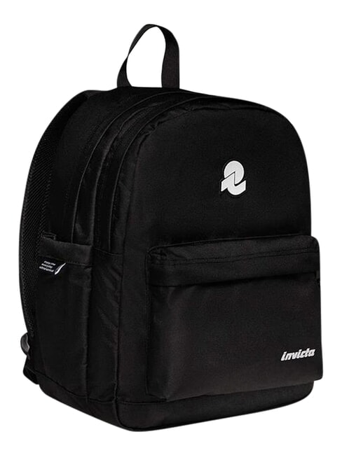 NEW WAY Rucksack mit zwei F&auml;chern Schwarz - Rucks&auml;cke f&uuml;r Schule &amp; Freizeit