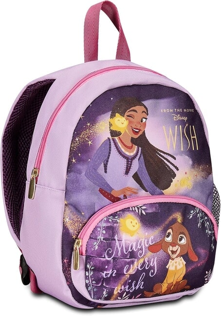 ASILO Kleiner Rucksack mit Netzseiten VIOLETT - Rucks&auml;cke f&uuml;r Schule &amp; Freizeit