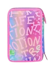 SJGANG FANTASYS GIRL Federm&auml;ppchen mit 3 Rei&szlig;verschl&uuml;ssen zartes Flieder - Etuis und Zubeh&ouml;r - 4