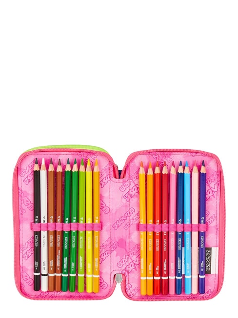 WRITE DOWN Federm&auml;ppchen mit 3 Rei&szlig;verschl&uuml;ssen fuchsiafluo - Etuis und Zubeh&ouml;r