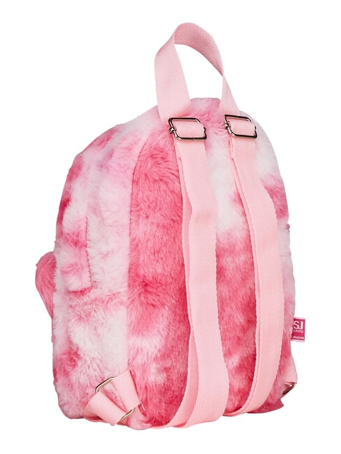 PLUSHY ANIMALS Mini-Pelzrucksack SCHWARZ GESTREIFTER WALD - Rucks&auml;cke f&uuml;r Schule &amp; Freizeit