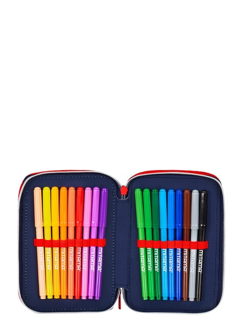 HANG TIME Federm&auml;ppchen mit 3 Rei&szlig;verschl&uuml;ssen hellblau - Etuis und Zubeh&ouml;r