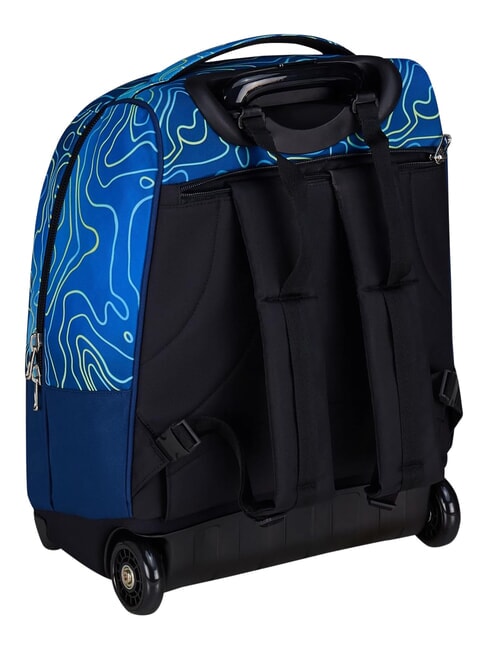NUANCED 2-r&auml;driger Trolley-Rucksack, fest blautief - Rucks&auml;cke mit Trolleyfunktion